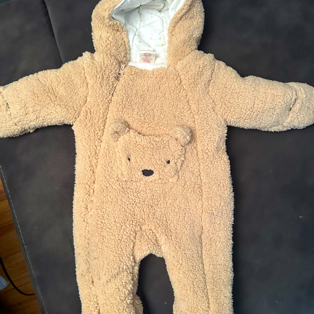 Brown Teddy Sherpa snowsuit